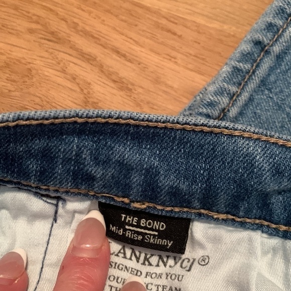 Blanknyc The Bond Glitter-Striped Mid-Rise Skinny Jeans in Retrograde Women’s 28 - Picture 8 of 16